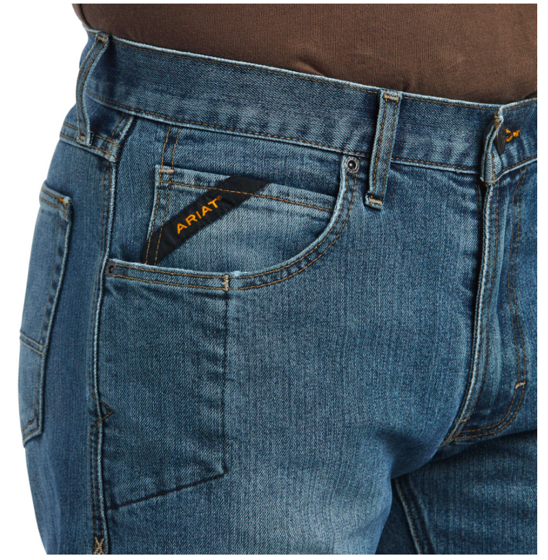 Men's Ariat 10039288 Edgewood Rebar M5 Straight DuraStretch Basic Stackable Straight Leg Jean