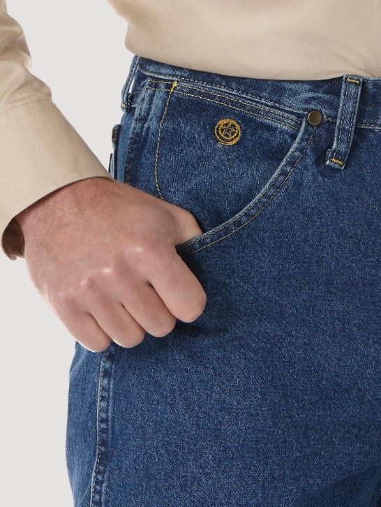 Wrangler 31MGSHD Heavyweight Stone Denim Prewashed George Strait Cowboy Cut® Relaxed Fit Jean
