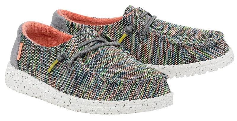 Youth Hey Dude 130128341 Wendy Peacock Pink Shoe