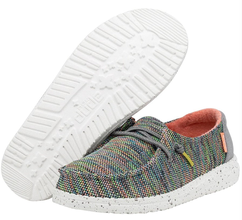 Youth Hey Dude 130128341 Wendy Peacock Pink Shoe