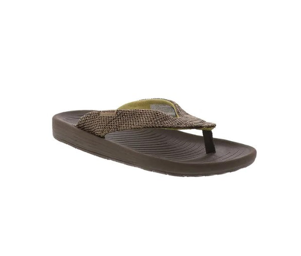Men's Hey Dude 112461500 Milo Brown Flip Flop