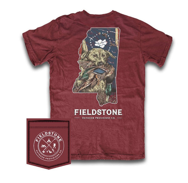 Fieldstone Mississippi Bird Dog Tee R145
