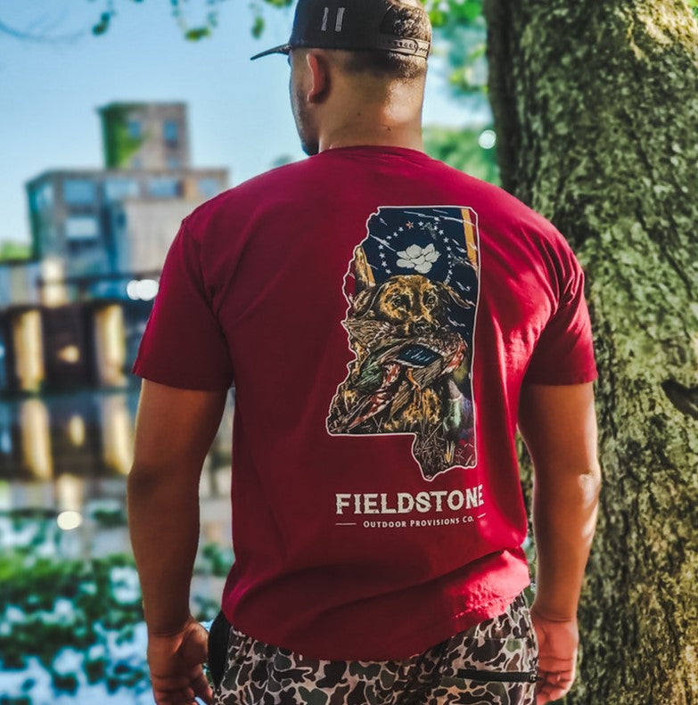 Fieldstone Mississippi Bird Dog Tee R145