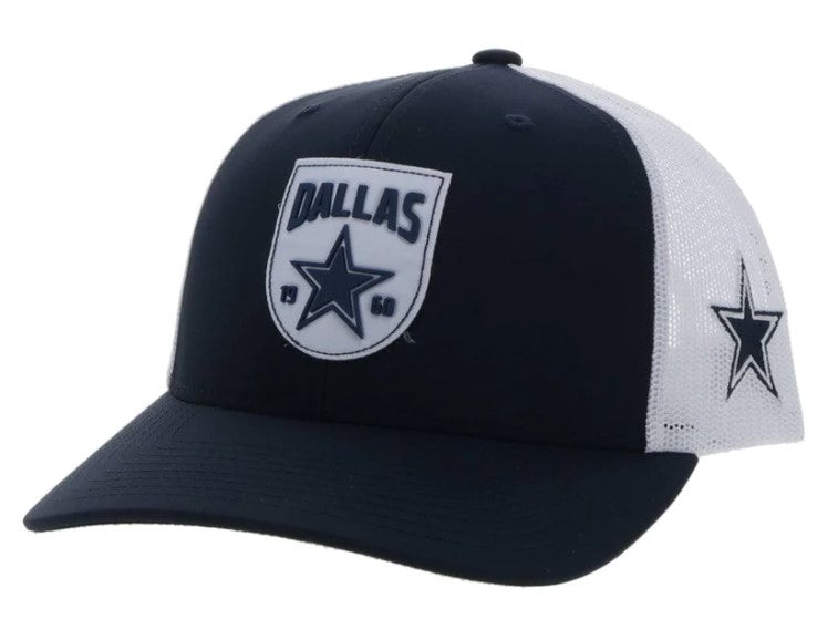 Hooey 7262T-BLWH "Dallas Cowboys" Blue/White Patch Cap
