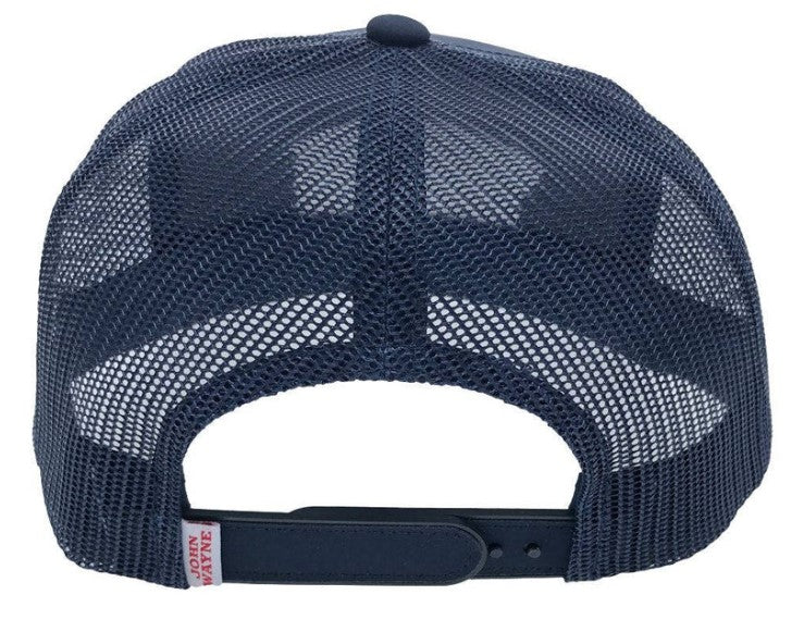 Hooey 2267T-NV "John Wayne" Navy Cap With Red/White Patch