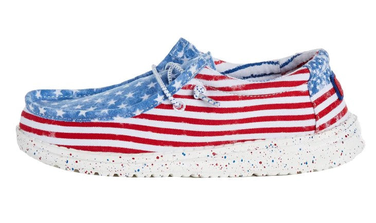 Hey Dude Wally Toddler Stars and Stripes Shoe 40031-9C8