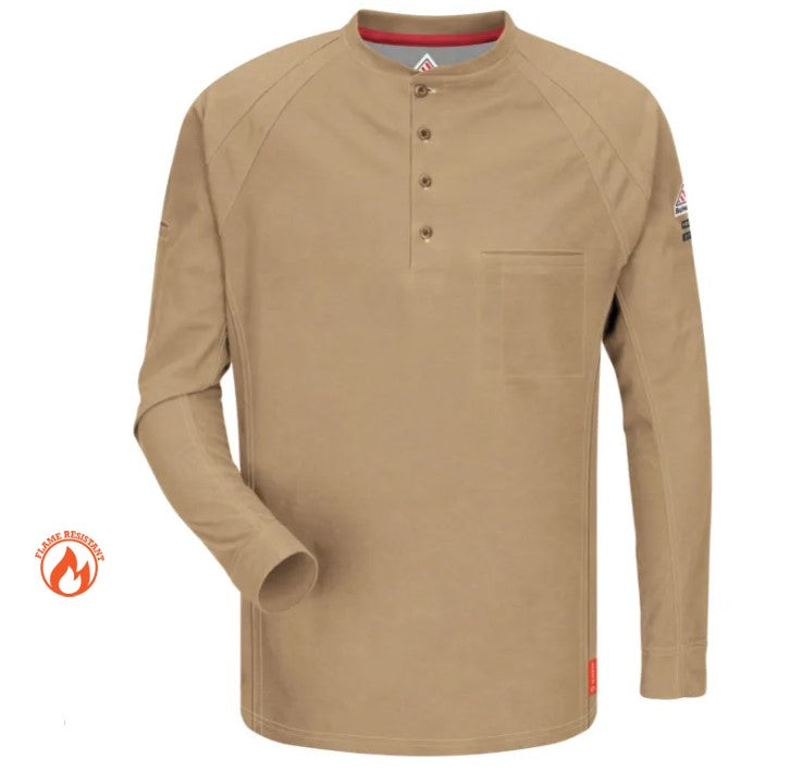 Bulwark QT20TNX Henley Long Sleeve FR Shirt *Closeout*