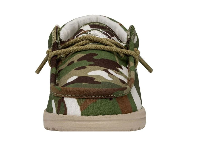 Youth Hey Dude 40042-9QC Wally Camouflage Multi Shoe