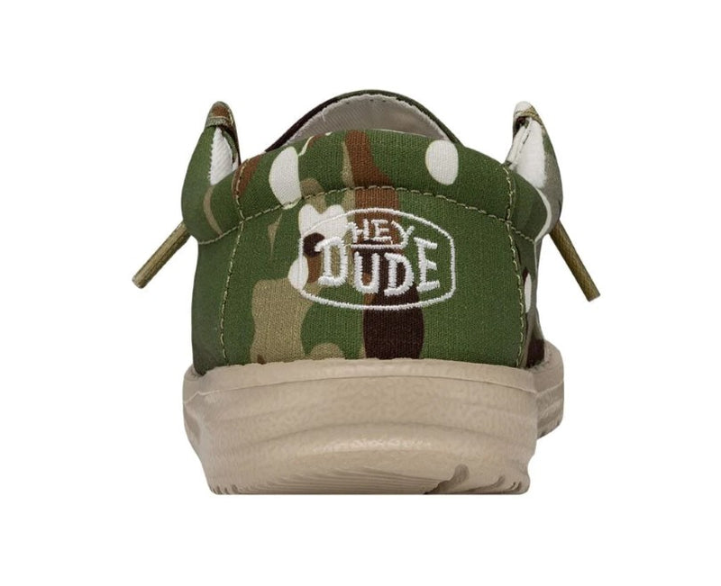 Youth Hey Dude 40042-9QC Wally Camouflage Multi Shoe