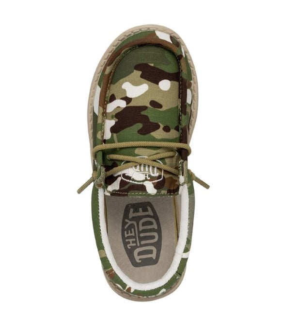 Youth Hey Dude 40042-9QC Wally Camouflage Multi Shoe