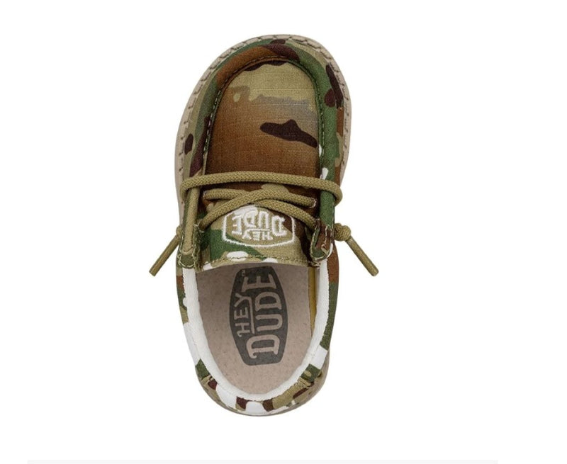 Toddler Hey Dude 40027-9CQ Wally Camouflage Multi Shoe