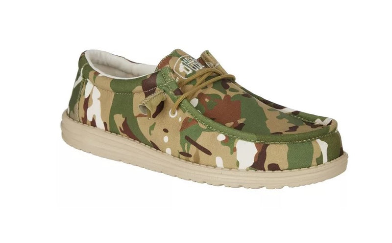 Men's Hey Dude 40004-9CQ Wally Camouflage Multi Shoe (also has Women's sizes)