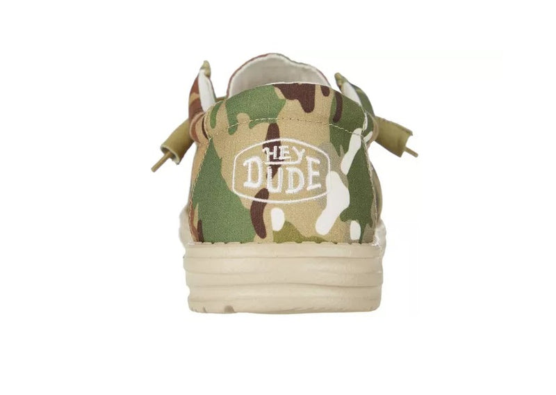 Men's Hey Dude 40004-9CQ Wally Camouflage Multi Shoe (also has Women's sizes)