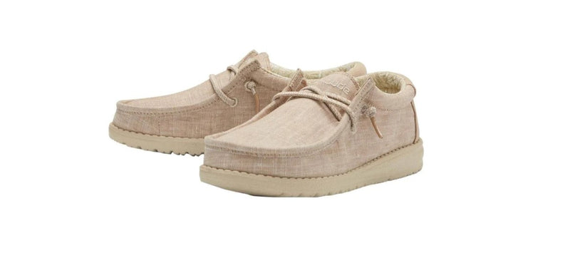 Youth Hey Dude 40041-205 Wally Basic Beige Shoe