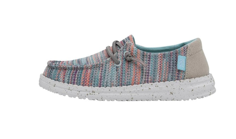 Youth Hey Dude 40111-9C9 Wendy Stretch Sunset Pink Shoe