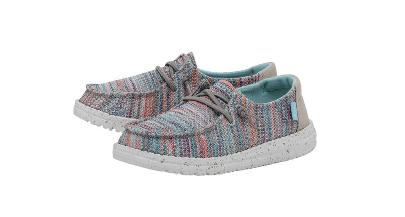 Youth Hey Dude 40111-9C9 Wendy Stretch Sunset Pink Shoe