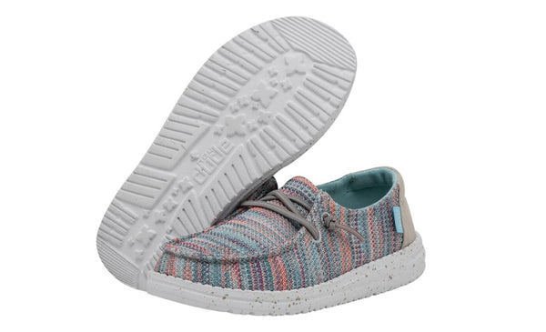 Youth Hey Dude 40111-9C9 Wendy Stretch Sunset Pink Shoe