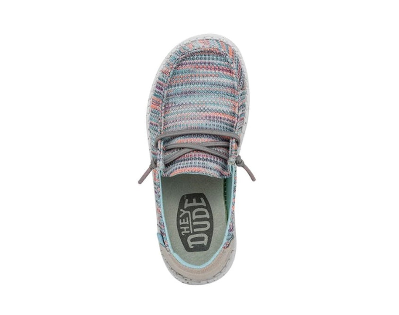 Youth Hey Dude 40111-9C9 Wendy Stretch Sunset Pink Shoe