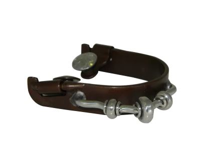 Jerry Beagley Bumper Spur With Smooth Rowels In Brown Steel