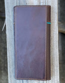 Top Notch Accessories 60201-3CF Rooster With Turquoise Inlay Leather Wallet In Coffee