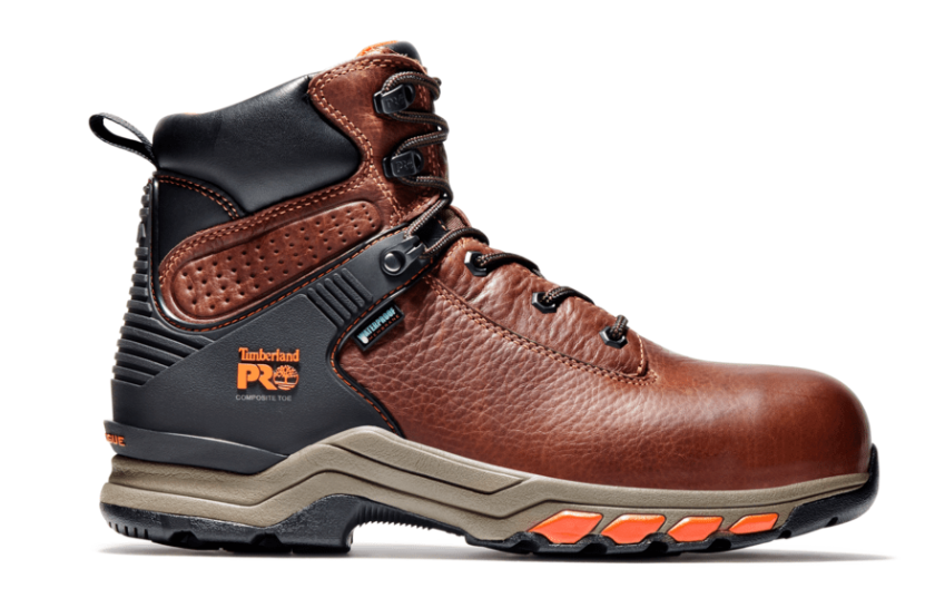 Men's Timberland Pro®6 Inch Hypercharge Comp Toe Waterproof Brown Work boot