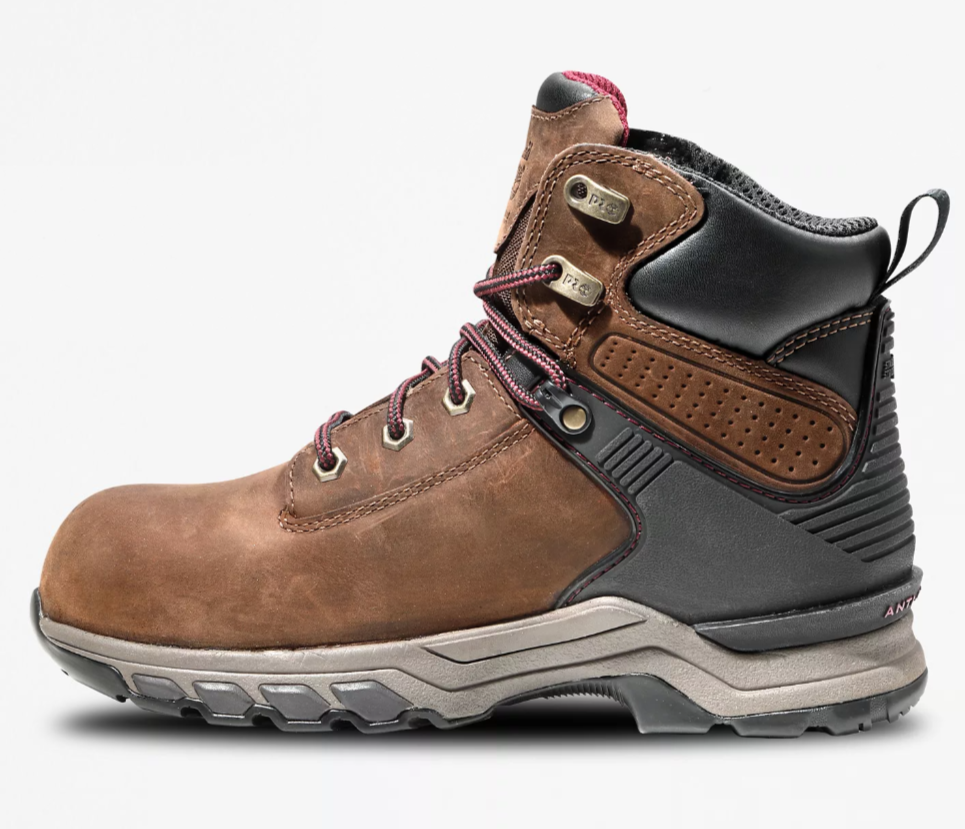 Women's Timberland Brown 6 inch Hypercharge Nano Toe Waterproof Lace Up Boot *CLOSEOUT*