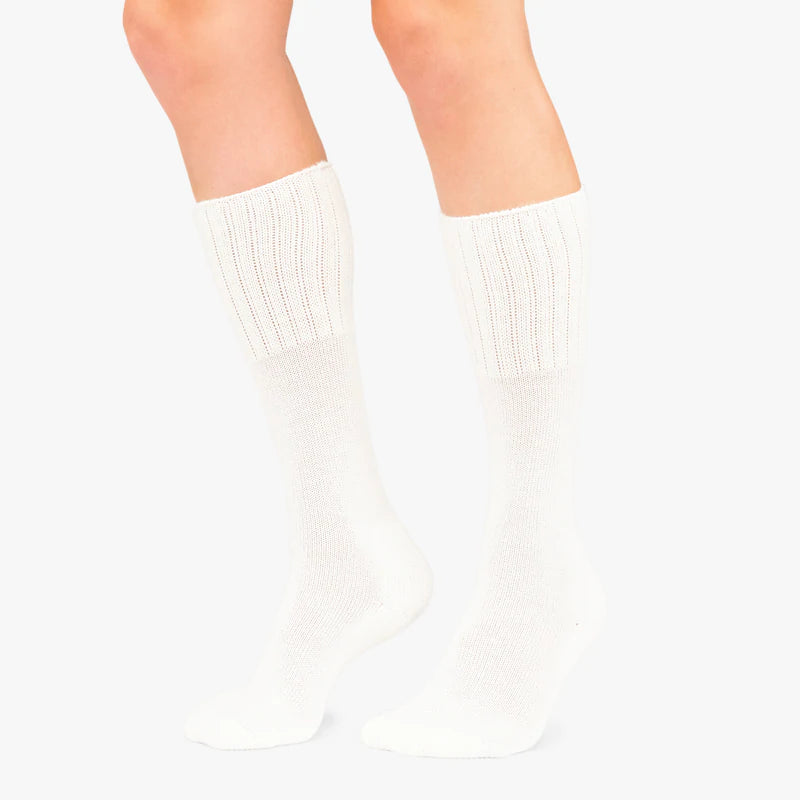 Thorlo TWW 11 13 s White Western Boot Moderate Cushion Mid Calf Sock
