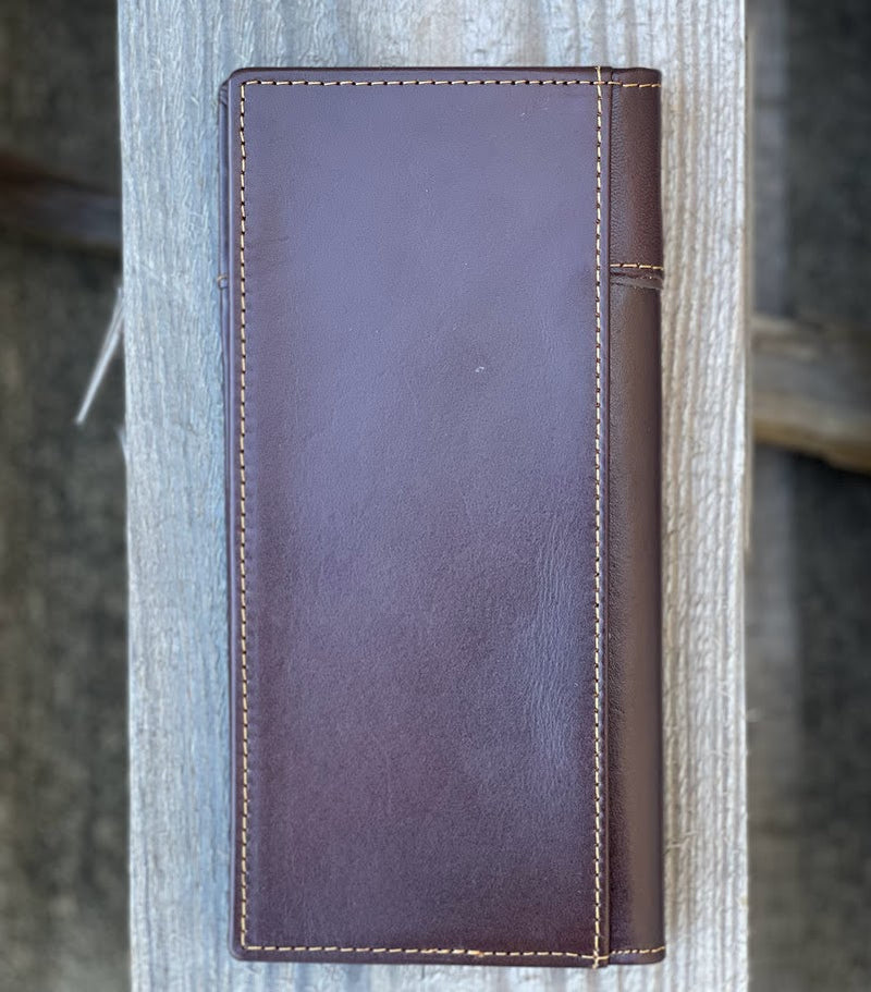 Top Notch Accessories 60202-1CF Coffee Praying Cowboy With Brown Inlay Wallet