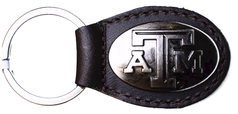 Zep-Pro KL6-BRW-TAM Texas A&M Small (Crazy Horse) Oval Concho Key Chain