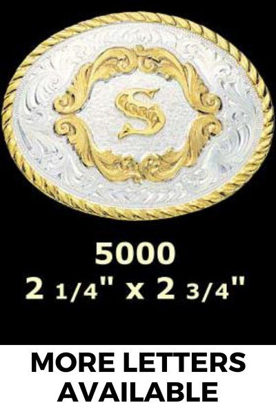 Montana Silversmiths 5000 Initial Buckles
