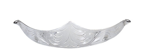 M & F 1425001 Western Boot Silver Hand Engraved Heel Cap