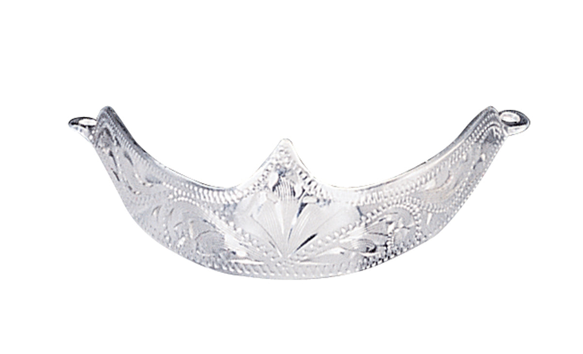 M & F 14250 Western Boot Silver Hand Engraved Toe Cap