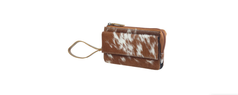 Myra Bag S-2729 DEBATABLE LEATHER AND HAIRON WALLET