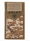 Ariat A3536444 MEDIUM BROWN DIGITAL CAMO RODEO WALLET