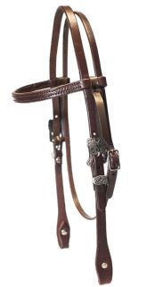 Hilltop Tack Supply ACO-1003 5/8" Browband Headstall Chicago Screw