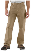 Carhartt Dark Khaki Canvas Work Dungaree Pant