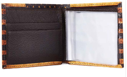 Nocona N5416697 Vintage USA Flag Bi-Fold Leather Wallet