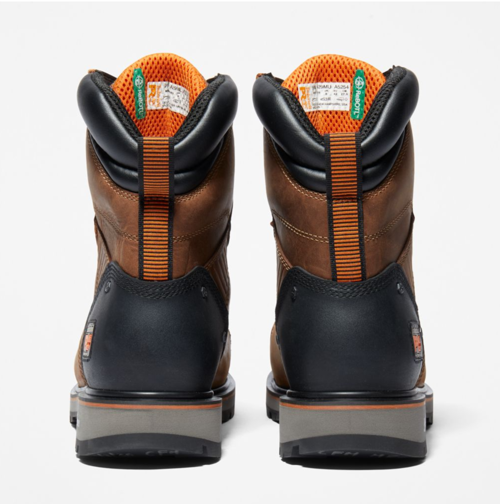 Men's TIMBERLAND PRO® 8 inch Brown Ballast Lace-up Composite Safety Toe CLOSEOUT