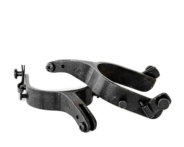 Jerry Beagley 22° Black Steel Bull Riding Spur