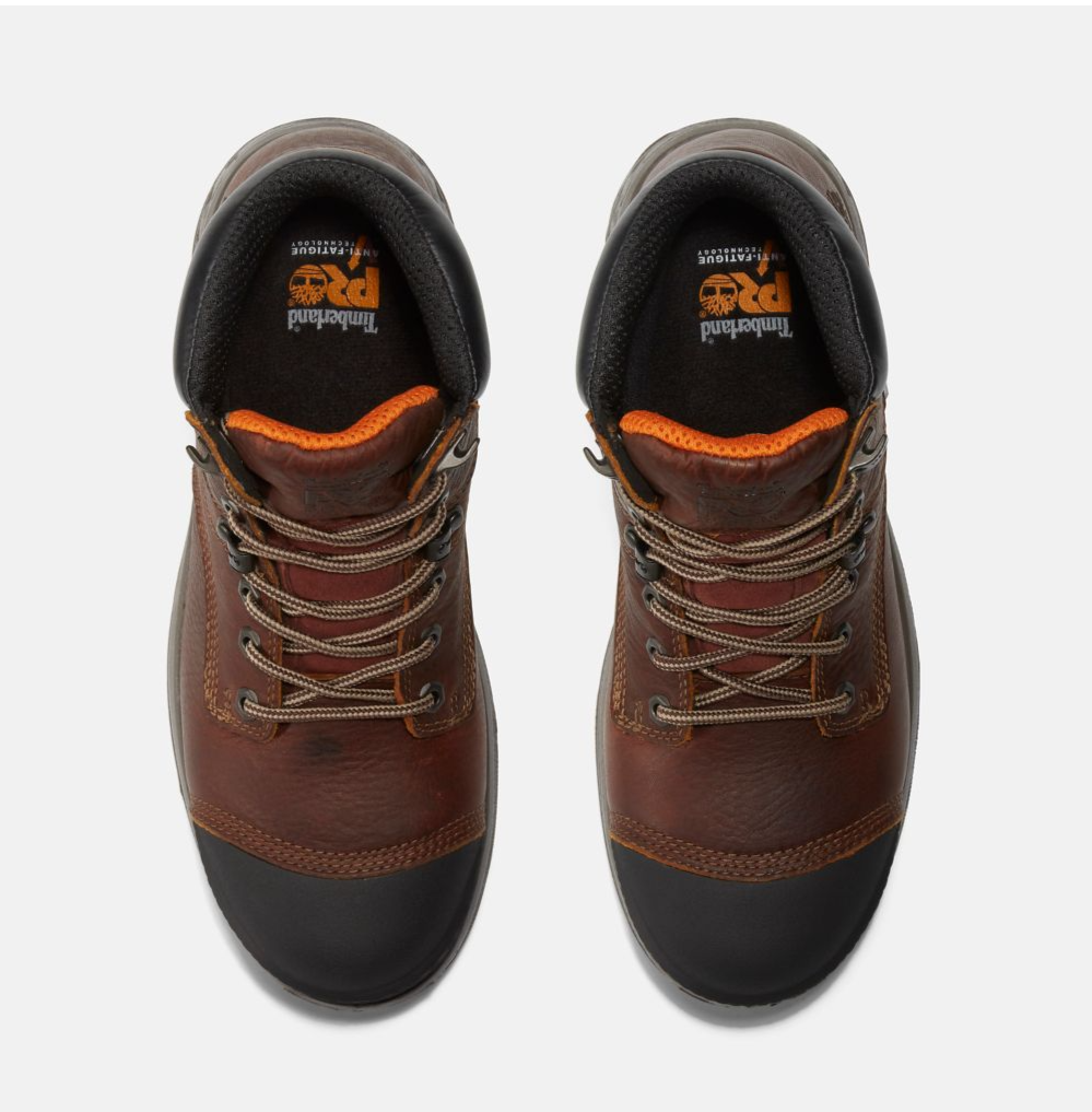 Men's Timberland Pro® 8 Inch Brown Boondock Puncture Resistant Composite Toe Waterproof Insulated Boot CSA and CN Railroad Approved Discontinued