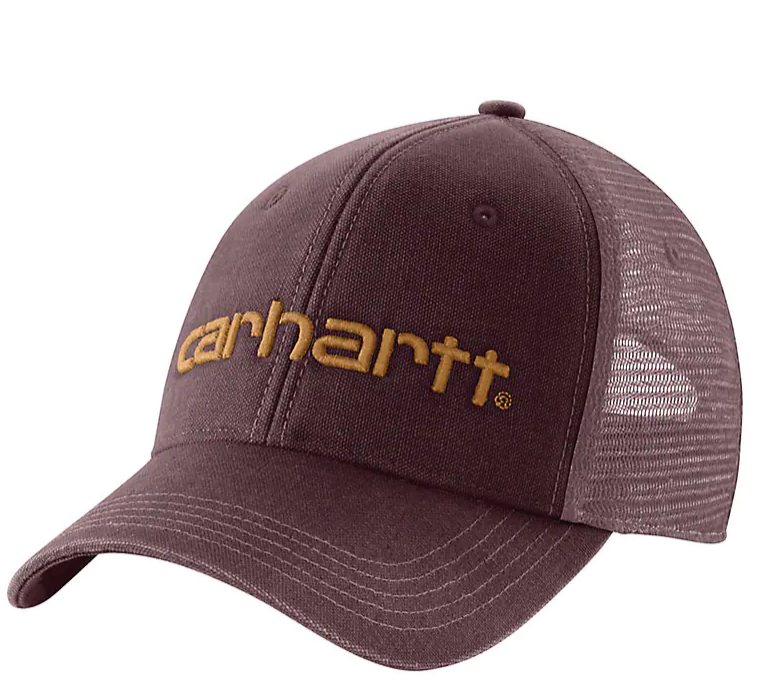Carhartt 101195-PRT Canvas Mesh Back Logo Cap