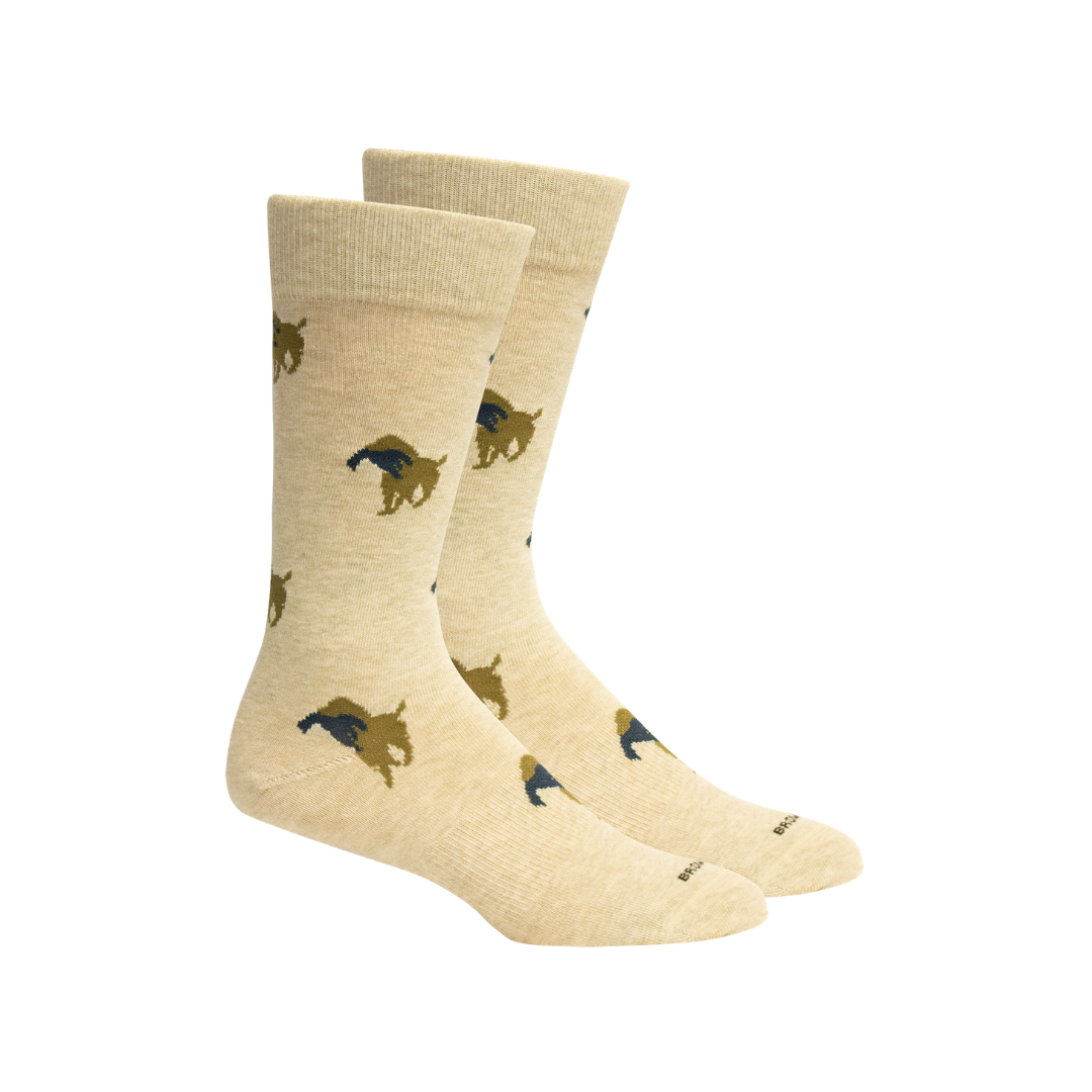 Brown Dog 99-17021 Church Oatmeal Sock (Single Pair) MADE IN USA