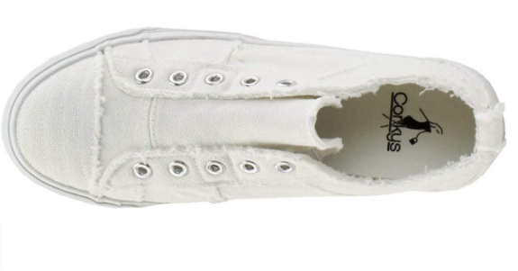 Girl's Corkys 51-0121-White BABALU Slip-on Shoe CLOSEOUT