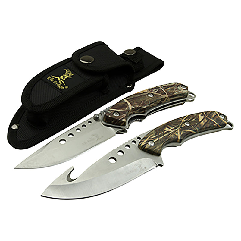 Elk Ridge ER-054CA HUNTING KNIFE SET 2 PIECE SET