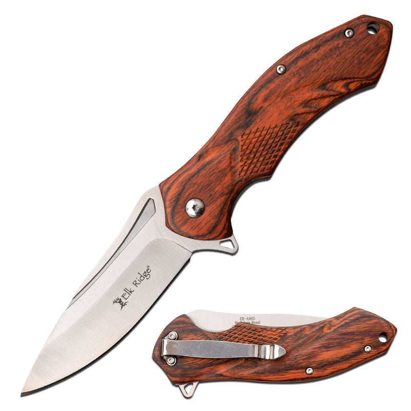 ELK RIDGE ER-A960BR SPRING ASSISTED KNIFE