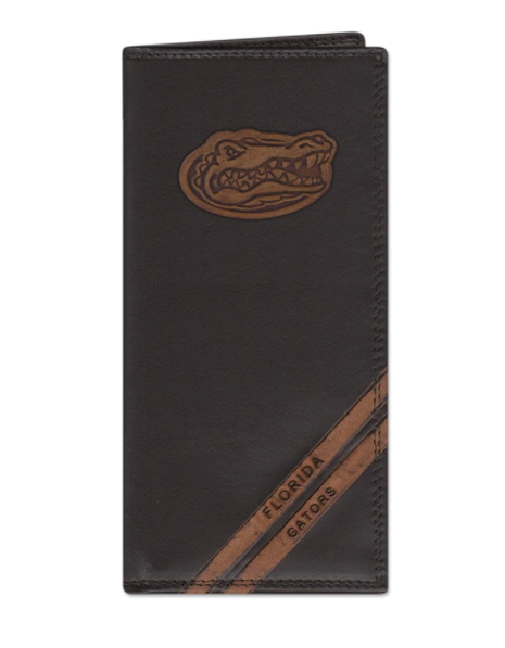 Zep-Pro IWD4BRW-UFL University of Florida Gators Brown Debossed Tall Wallet