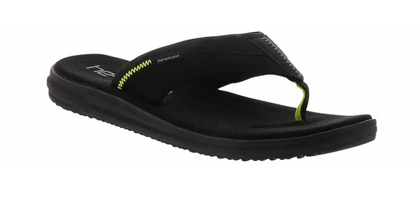Men's Hey Dude 113354900 Flinn Free Black Flip-Flop