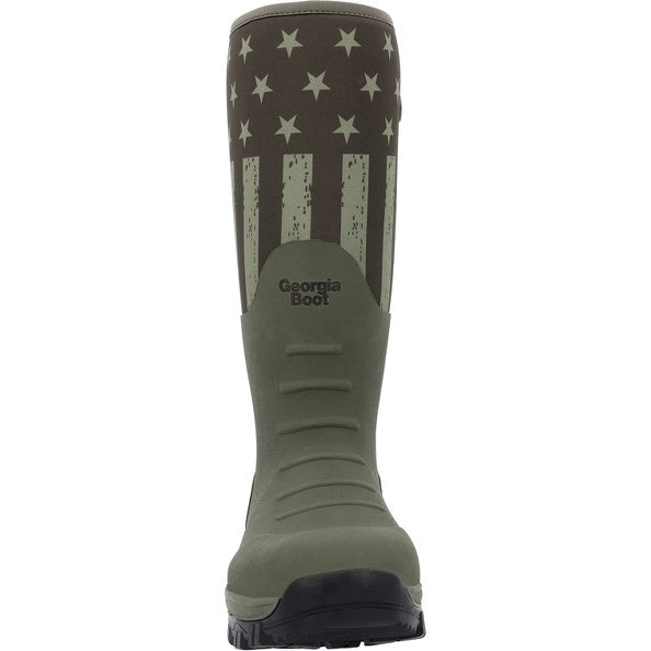 Georgia GB00559 Men's 16" Waterproof Rubber Pull-on Boot (SHOP IN-STORES TOO)