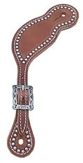 Hilltop Tack Supply H-649 Men's Tear Drop Spur Strap with Spots