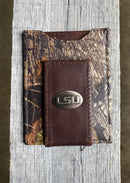 Zep-Pro Louisiana State University Tigers Mossy Oak Camo Front Pocket Wallet